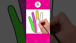 Impariamo come disegnare una mano glitterata  Disegni per bambini  Chiki Arte Italiana [upl. by Nivlem448]