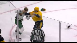 Marcus Foligno Drops The Gloves With Luke Schenn [upl. by Zeralda]