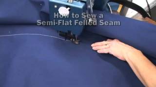 How to Sew a Semi Flat Felled Seam [upl. by Krug]