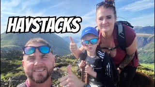 Haystacks drone lakedistrictnationalpark family hiking [upl. by Nillor]