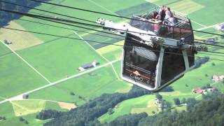 Stanserhorn Funicular amp Cabrio Cable Car [upl. by Driskill]