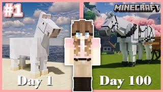 100 Days in Minecraft LIVE  Horse Edition 1 [upl. by Letti277]