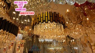 Lights and Chandelier at Cheapest Price in Bhagirath Palace Light Market Chandni Chowk Kirti Nagar [upl. by Sileas]