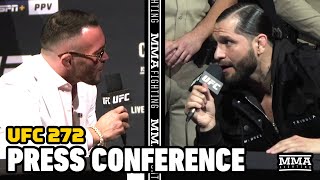 UFC 272 Covington vs Masvidal Press Conference  MMA Fighting [upl. by Cyrie]