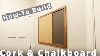 How To Build a Cork and Chalkboard DIY Project  Woodworking Weekend Project [upl. by Salamone704]