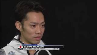 Daisuke Takahashi interview in English 13112011 [upl. by Eemak]