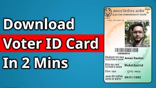 How to Download Voter ID Card Online in 2 Minutes  2024 Process ✅ [upl. by Schilling712]