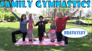 Family Gymnastics Challenge  Bratayley [upl. by Emmons]