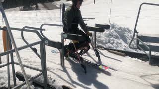 SnoYak sit ski chairlift load 1 [upl. by Goulette]