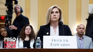 WATCH Capitol Police Officer Caroline Edwards gives opening statement in Jan 6 committee hearing [upl. by Kowal322]