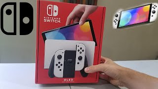 Nintendo Switch OLED Unboxing amp Setup [upl. by Assiran]