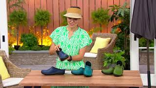 Sloggers SlipOn Waterproof Garden Clogs on QVC [upl. by Seem]