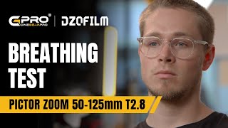 DZOFiLM 50125mm T28 Pictor Zoom Super35 Cine Lens Breathing Test [upl. by Bixby]