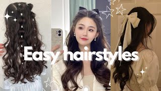 6 easy hairstyles ✨ hairstyle fypシ viral explore views [upl. by Mit397]