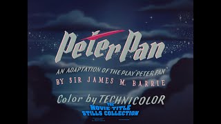 Peter Pan 1953 title sequence [upl. by Kroy]