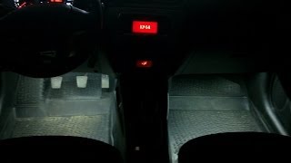 KIA RIO 2013 LED подсветка ног  бардачек  багажник [upl. by Akehsal]