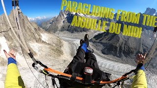 Paragliding Chamonix Aiguille Du Midi [upl. by Hagai]