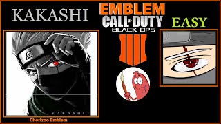 BO4 EMBLEM KAKASHI SENSEI TUTO EASY  BLACK OPS 4 KAKASHI  By chorizoo emblem [upl. by Cherin]