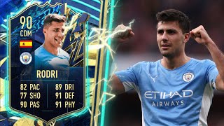 USABLE 🤔 90 TOTS Rodri FIFA 22 Player Review [upl. by Bum]