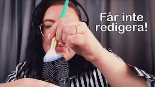 ASMR Men jag får INTE redigera videon 😱🙈 [upl. by Nogas]