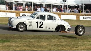 CRASH DRIFTS and ACCELERATIONS  Goodwood FOS 2023 [upl. by Ynettirb]