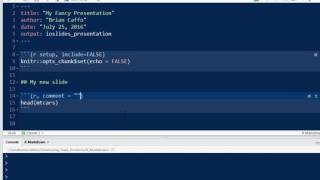R Markdown slides part 5 of 6 [upl. by Eseilanna]