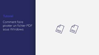 Comment faire pivoter un fichier PDF sous Windows [upl. by Ardnuhsal]