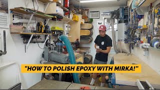 How To Polish Epoxy with Mirka Abrasives amp Mirka Polisher [upl. by Colly456]