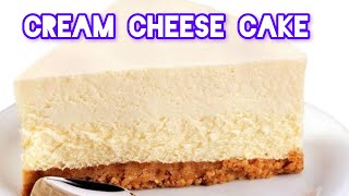 Cream Cheese Cake  Without Baking  yummy cake with tea and coffee food cheesecake cakelovers [upl. by Tidwell]