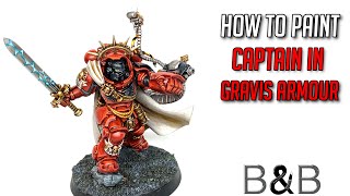 How to paint a Primaris Captain in Gravis Armour [upl. by Alben]