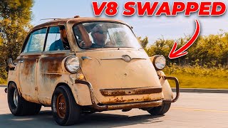 Full Build Insane V8 Powered Micro Car [upl. by Purdum]