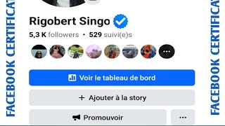 COMMENT CERTIFIER UN COMPTE OU UNE PAGE FACEBOOK GRATUITEMENT AVOIR UN BADGE BLEU FACEBOOK [upl. by Nigen]