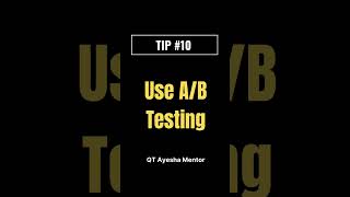 Utilize abtesting for fbads  fbmarketing tip  10  QT Ayesha Mentor [upl. by Claudine]