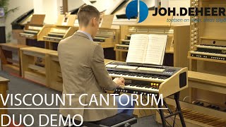 Viscount Cantorum Duo Orgel Demo  JohdeHeer [upl. by Nodarb]