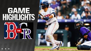 Red Sox vs Rockies Game Highlights 72224  MLB Highlights [upl. by Acirne]