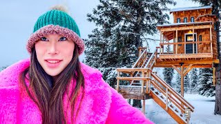 Surviving 24 Hours in a Frozen Treehouse [upl. by Rolat]