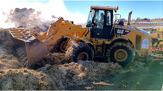 CAT 950H Wheel loader working in fire area ll [upl. by Marijo]