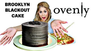 BROOKLYN BLACKOUT CAKE FROM OVENLY MUKBANG [upl. by Irrot]