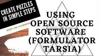 For Teachers  How to make a Jigsaw puzzle using open source software Formulator Tarsia [upl. by Olga]