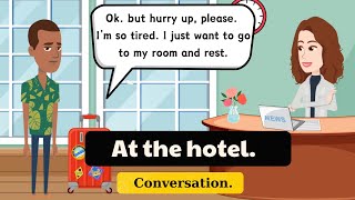 Booking hotel room  English Conversation Practice  Learn English for Beginner [upl. by Straus]