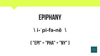 How To Pronounce Epiphany  Meaning  Pronunciation [upl. by Dominy]