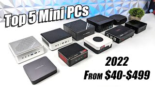 Top 5 Mini PCs Of 2022  40499 The Best Small For Factor Computers You Can Buy [upl. by Muhan320]