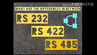 Difference between RS 232 RS 422 and RS 485 [upl. by Idac]