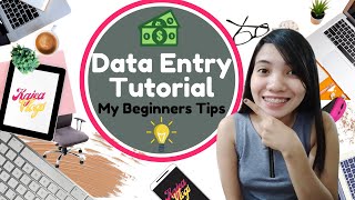 DATA ENTRY TUTORIAL  My beginners TIPS and TRICKS [upl. by Soloma]