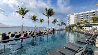 How to Checkin Hilton All Inclusive Resort Cancun  Oceanfront Room  Unlimited Food amp Drink [upl. by Christianity]