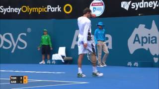 Bernard Tomic v Teymuraz Gabashvili highlights QF [upl. by Erasmo]