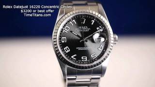 Rolex Datejust 16220 Concentric Circles [upl. by Annah289]