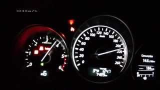 Mazda 6 2013 22 SkyActivD  acceleration 0200 kmh  Vmax test [upl. by Banna]