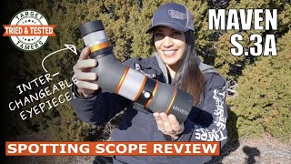 Maven S3A Spotting Scope Review Tested Birding Hunting amp Target Shooting [upl. by Aneehsat310]