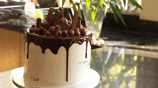 How to make a Birthday cake  Chocolate drip cake  Food with Chetna [upl. by Drummond248]